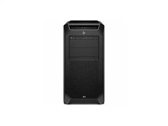 Front. HP - HP Z8 Fury G5 - Xeon w5-3525 - 16GB - 512GB SSD - W790 - Win 11 Pro - RTX 4000 20GB - BG9C3UT#ABA - Black.