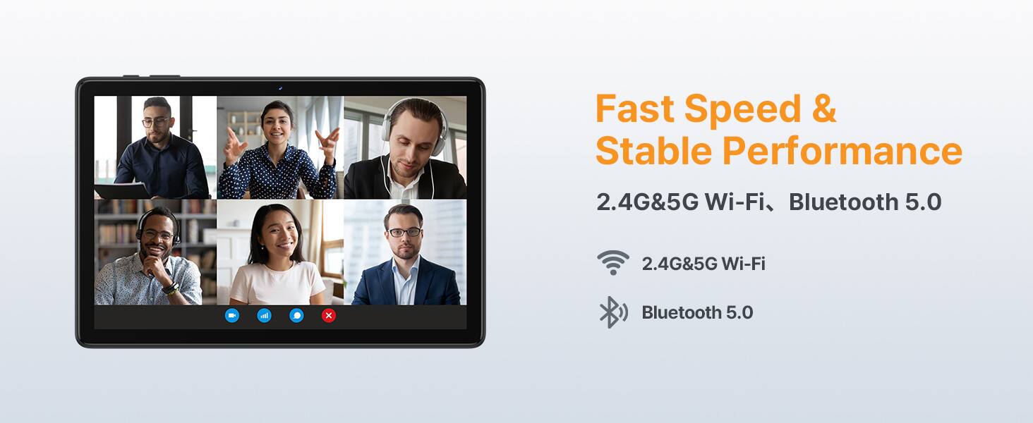 Fast Speed & Stable Performance  
2.4G&5G Wi-Fi, Bluetooth 5.0