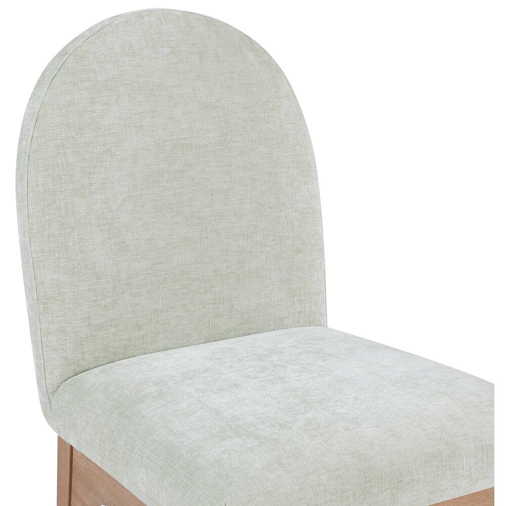 Alt View 4. Meridian Furniture - Waldorf Mint Chenille Fabric Dining Chair - Blue.
