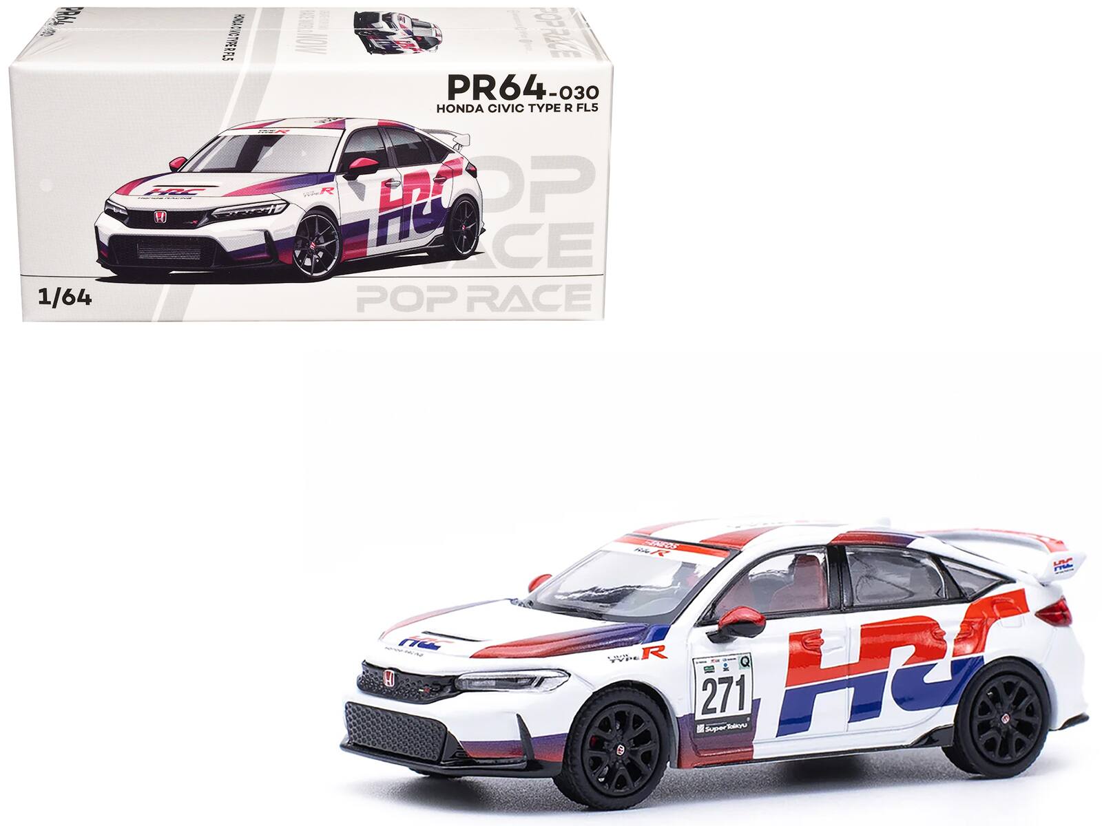 PR64-030  
HONDA CIVIC TYPE R FLS  
POP RACE  

1/64  

HRC  
271  
Super GT