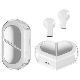 YONWAY - Heart Wireless Earbud for Small Ears Canals Women, Mini Invisible Earbuds Wireless Bluetooth for iPhone Android