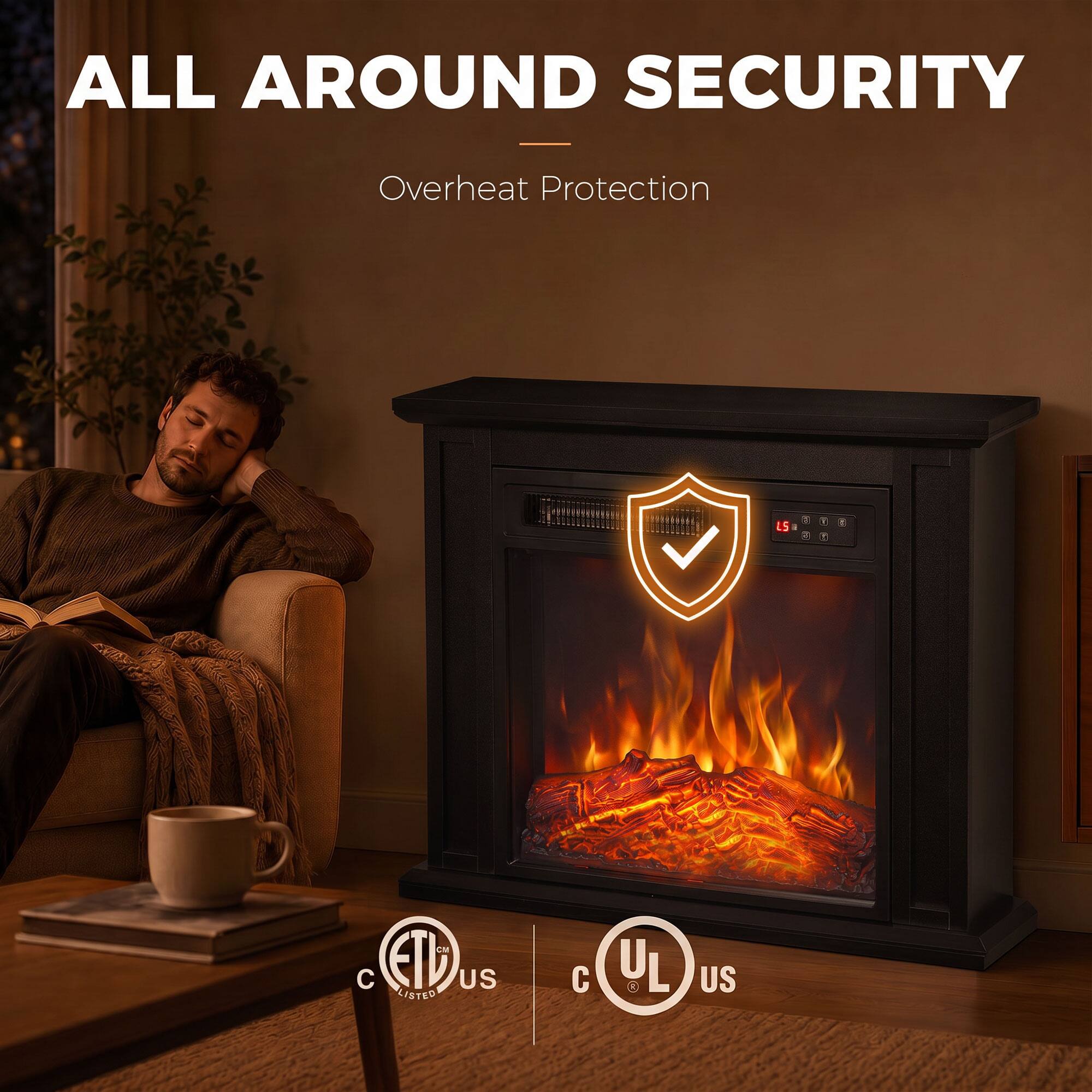ALL AROUND SECURITY  
Overheat Protection  
SCM C ETV US LISTED  
UL US