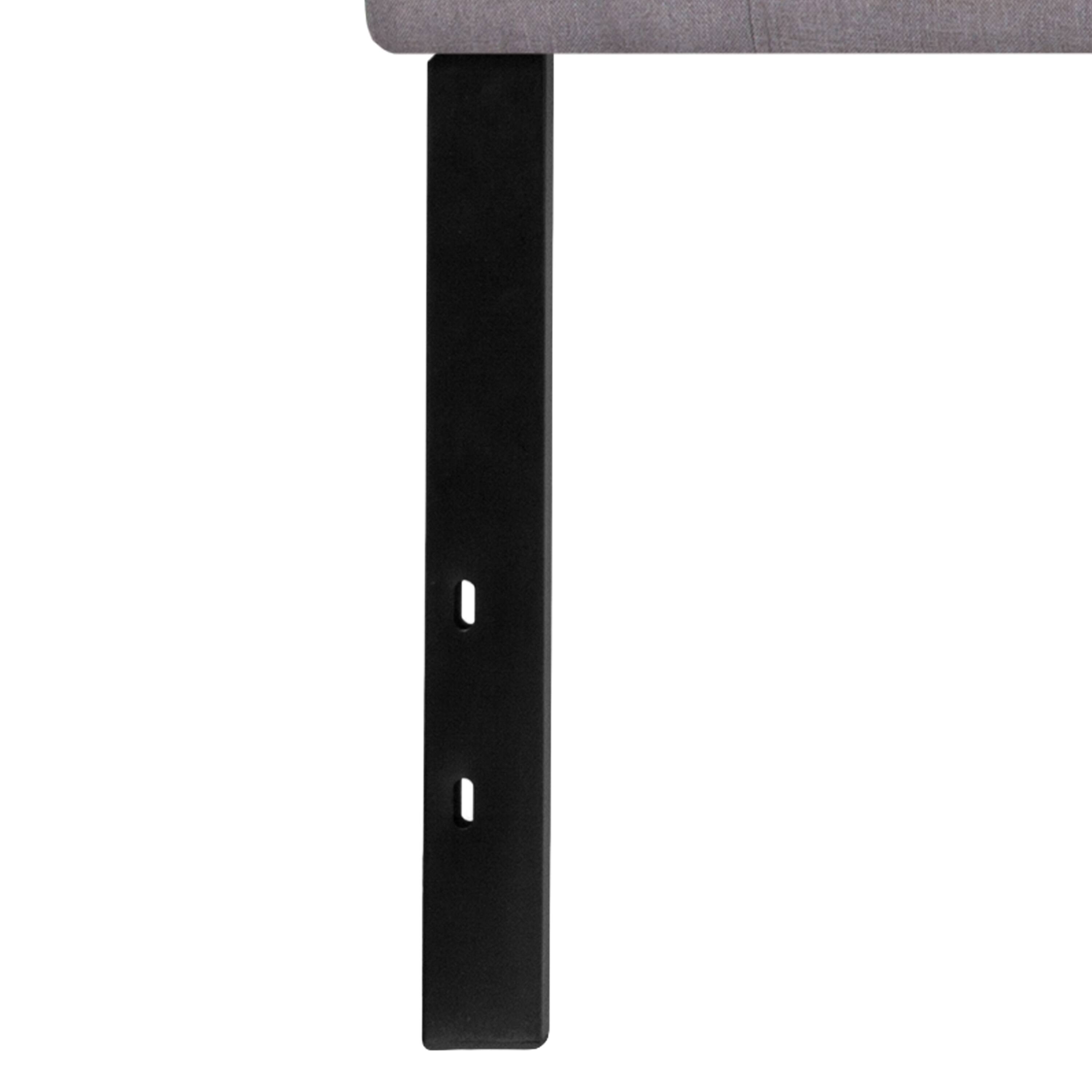 Alt View 6. Emma + Oliver - Quilted Tufted Upholstered Headboard - Light Gray.