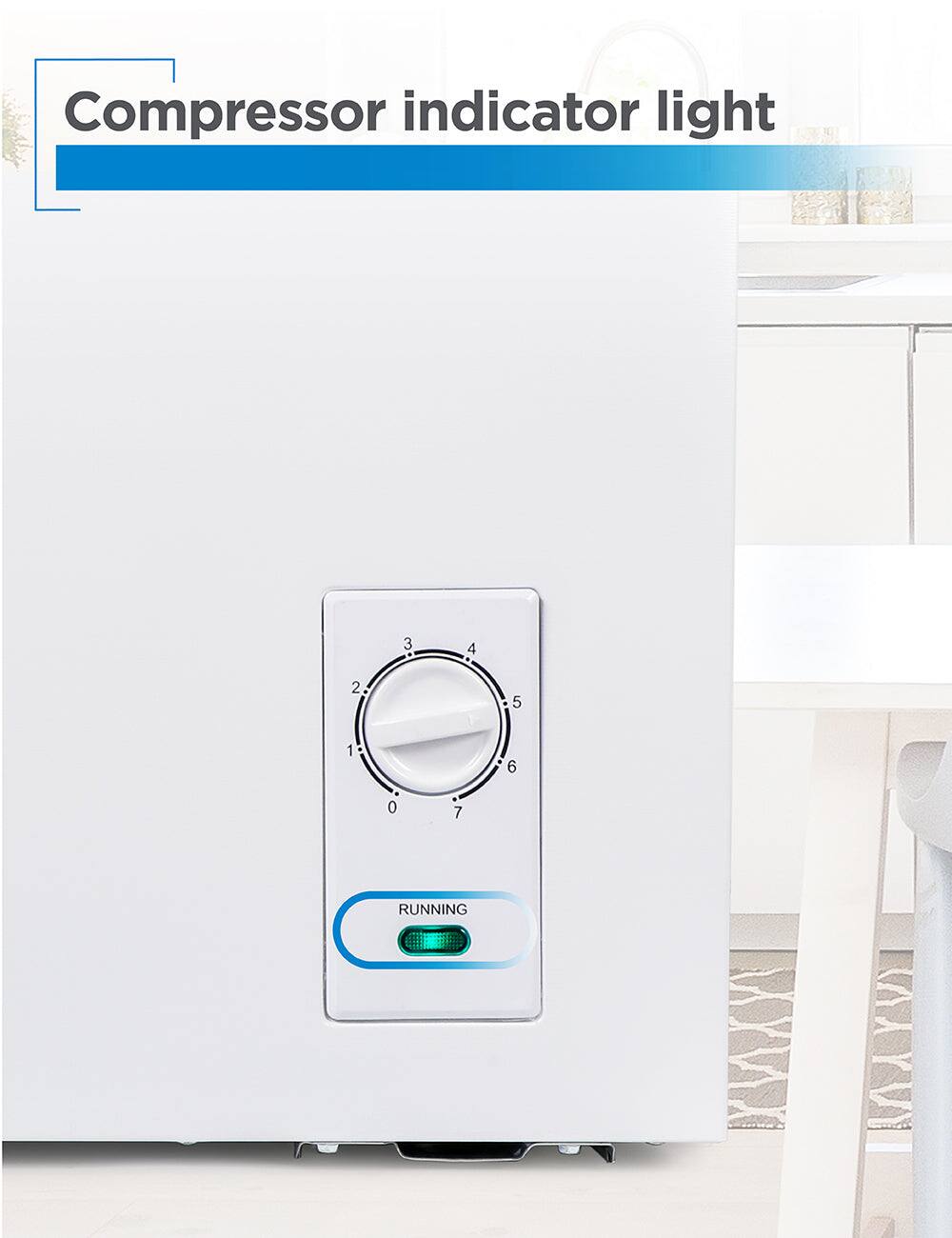 Compressor indicator light 0 1 2 3 4 5 6 7 RUNNING