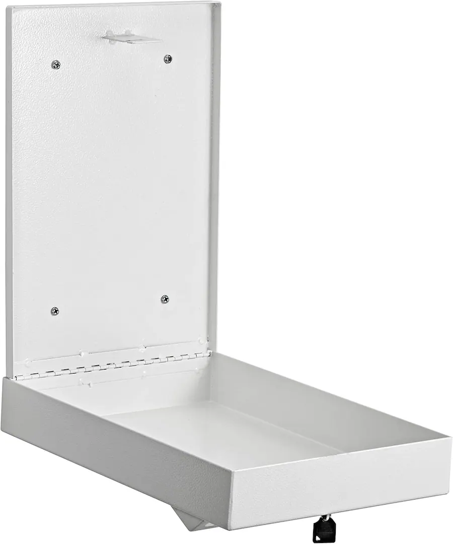 AdirOffice Drop Box Steel Slim Wall Mounted Drop Box Mailbox with Key ...