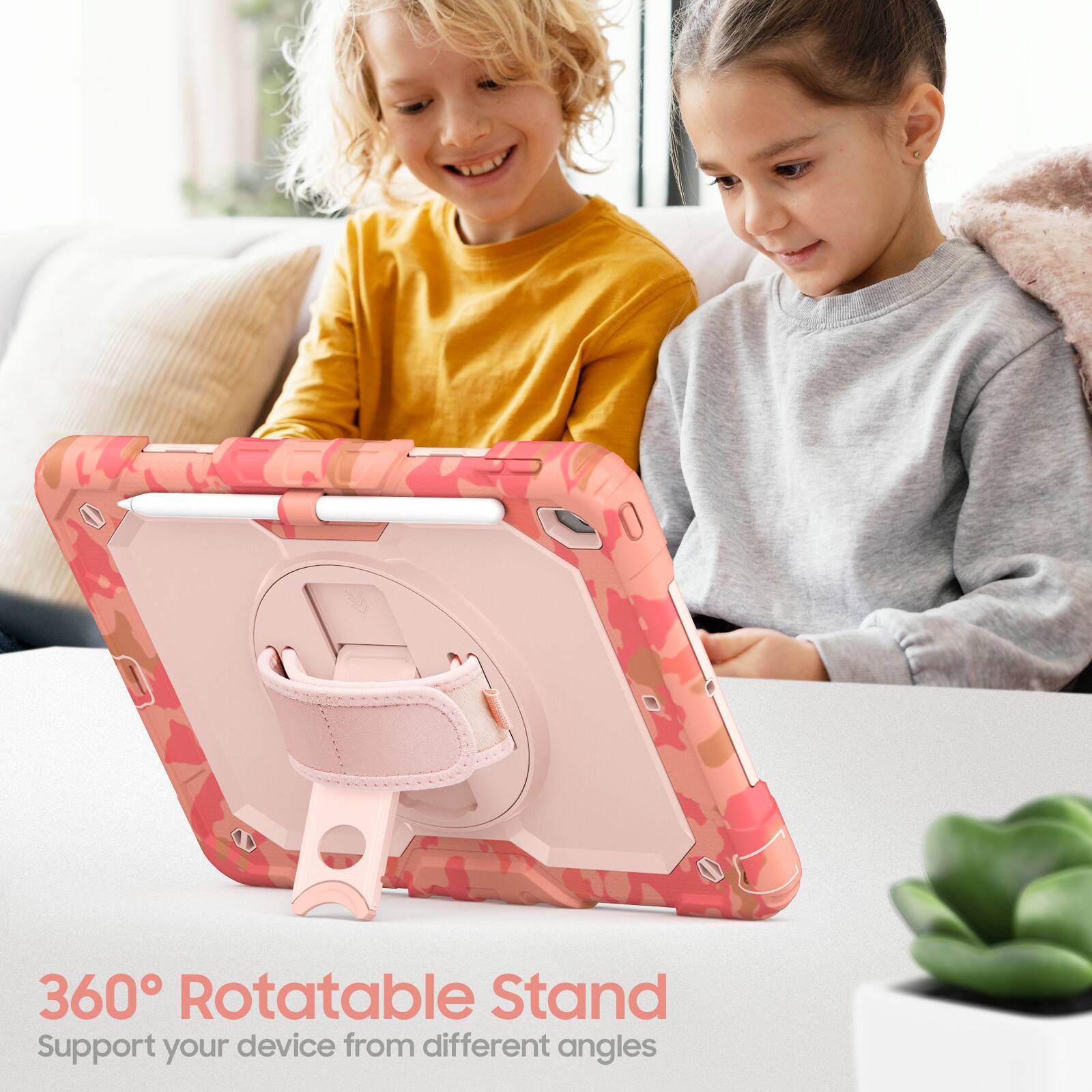 360° Rotatable Stand  
Support your device from different angles