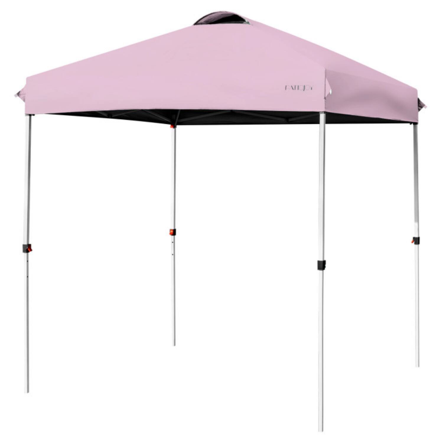 Alt View 4. Mondawe - 6.6x6.6 FT Pop Up Canopy Tent w Height Adjustable & Roller Bag Commercial Grade - Pink.