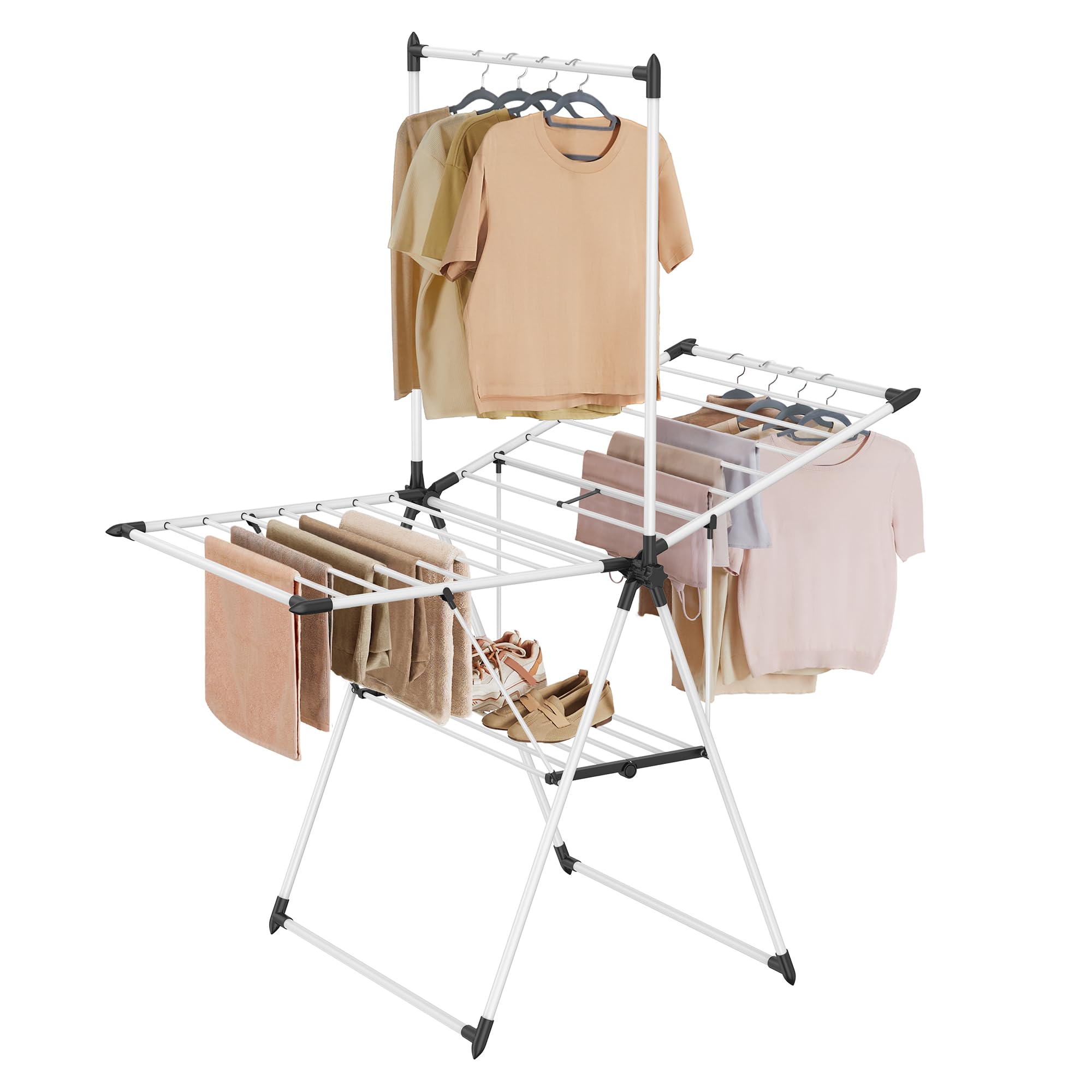 Simply White 2 Tiers with Hanging Bar