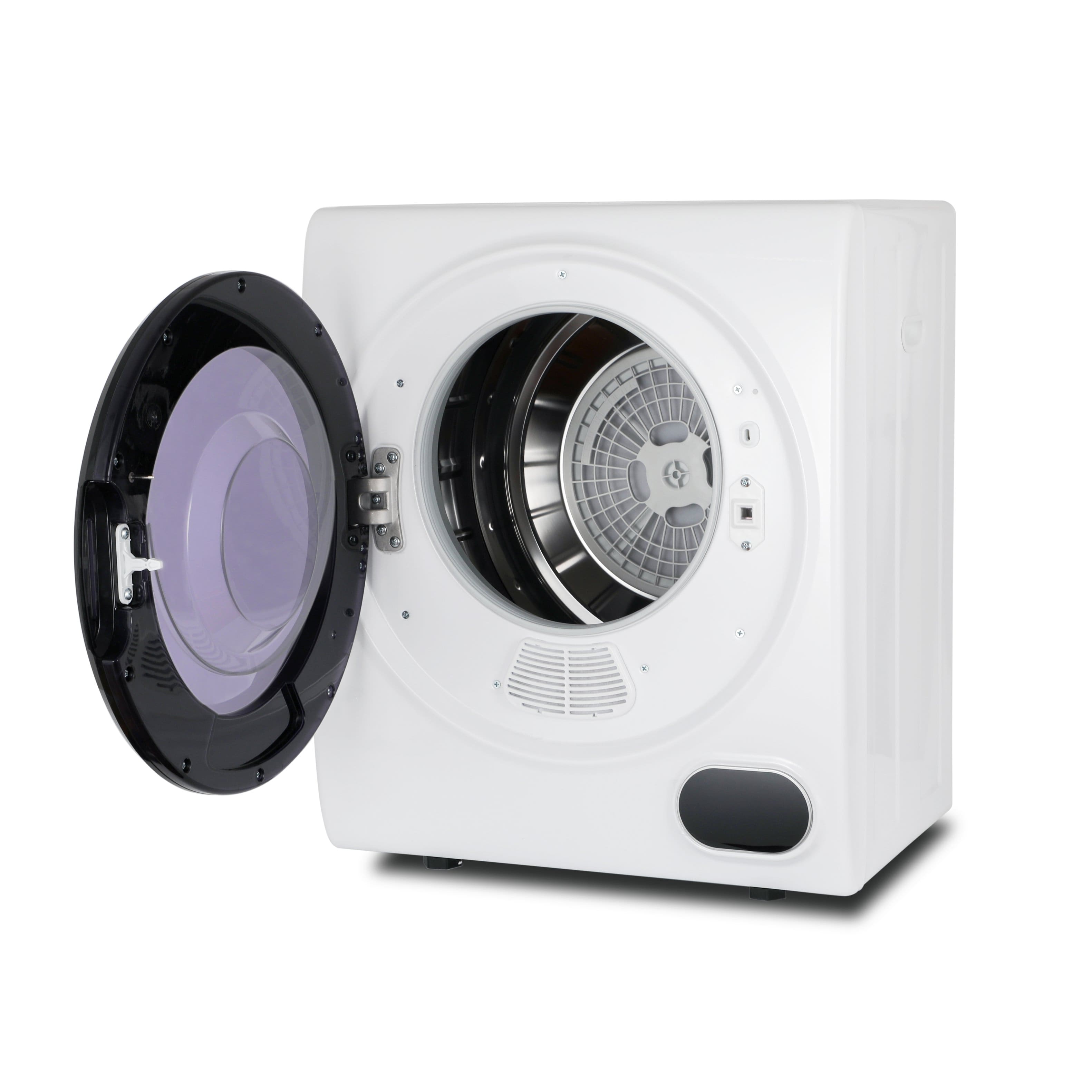 Alt View 3. Black+Decker - 1.5 Cu.Ft. Stackable Smart Electric Dryer with Standard Wall Outlet - White.