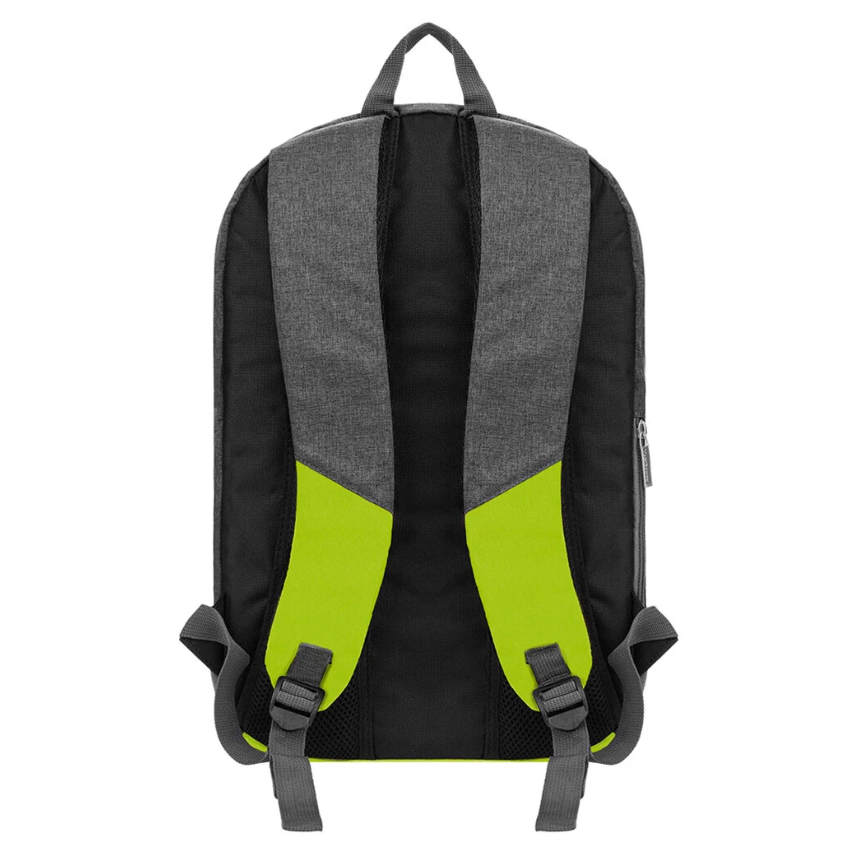 Angle. Kitcheniva - Laptop Backpack School Bag For 15" Laptop - Green.