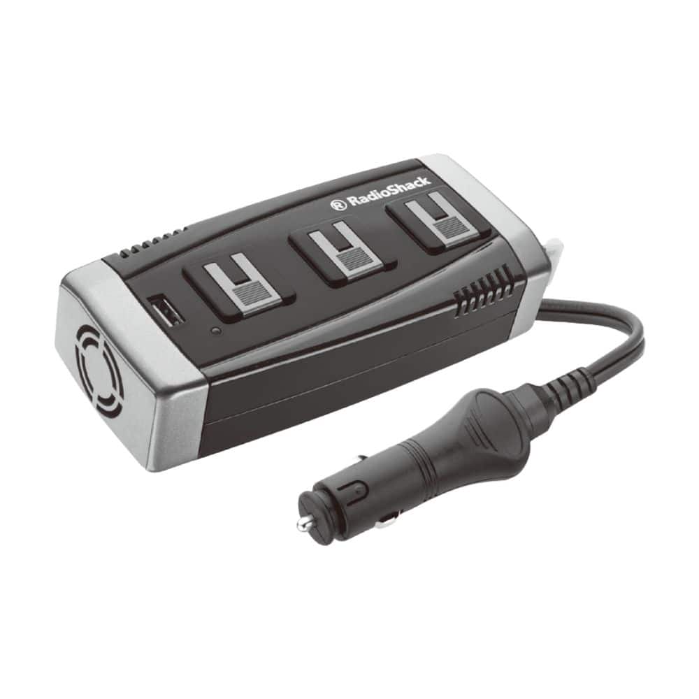 Front. RadioShack - RadioShack 150W 3-Plug Power Inverter 2200088.