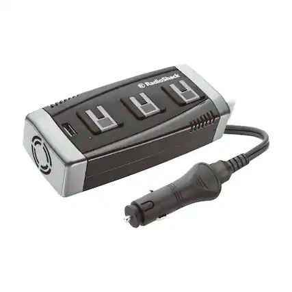 Front. RadioShack - RadioShack 150W 3-Plug Power Inverter 2200088.