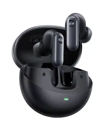 Front. Baseus - Baseus Inspire XP1 True Wireless Earbuds - Sound by Bose, Dolby Audio, Adaptive ANC, 45H Playtime - Black - Black.