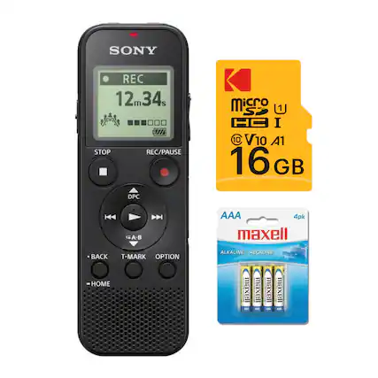SONY REC 12m34s VI/A STOP REC/PAUSE DPC
Micro SDHC U1 V10 A1 16 GB
AAA 4pk maxell ALKALINE / ALCALINE HOME