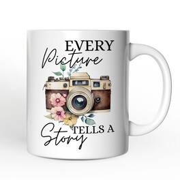 OrnamentallyYou - Vintage Photography Mug, Gift for Photographers - White