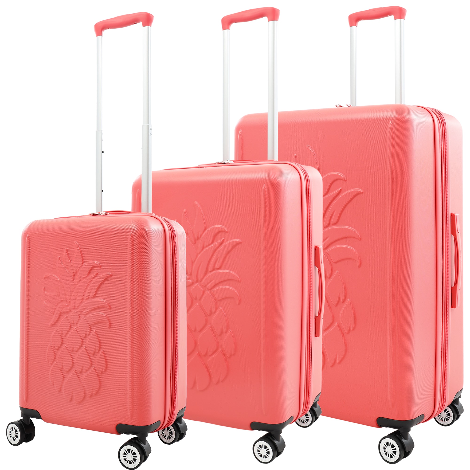 Tommy Bahama 3 Piece Hardside Luggage Set with 3D Pineapple – 30