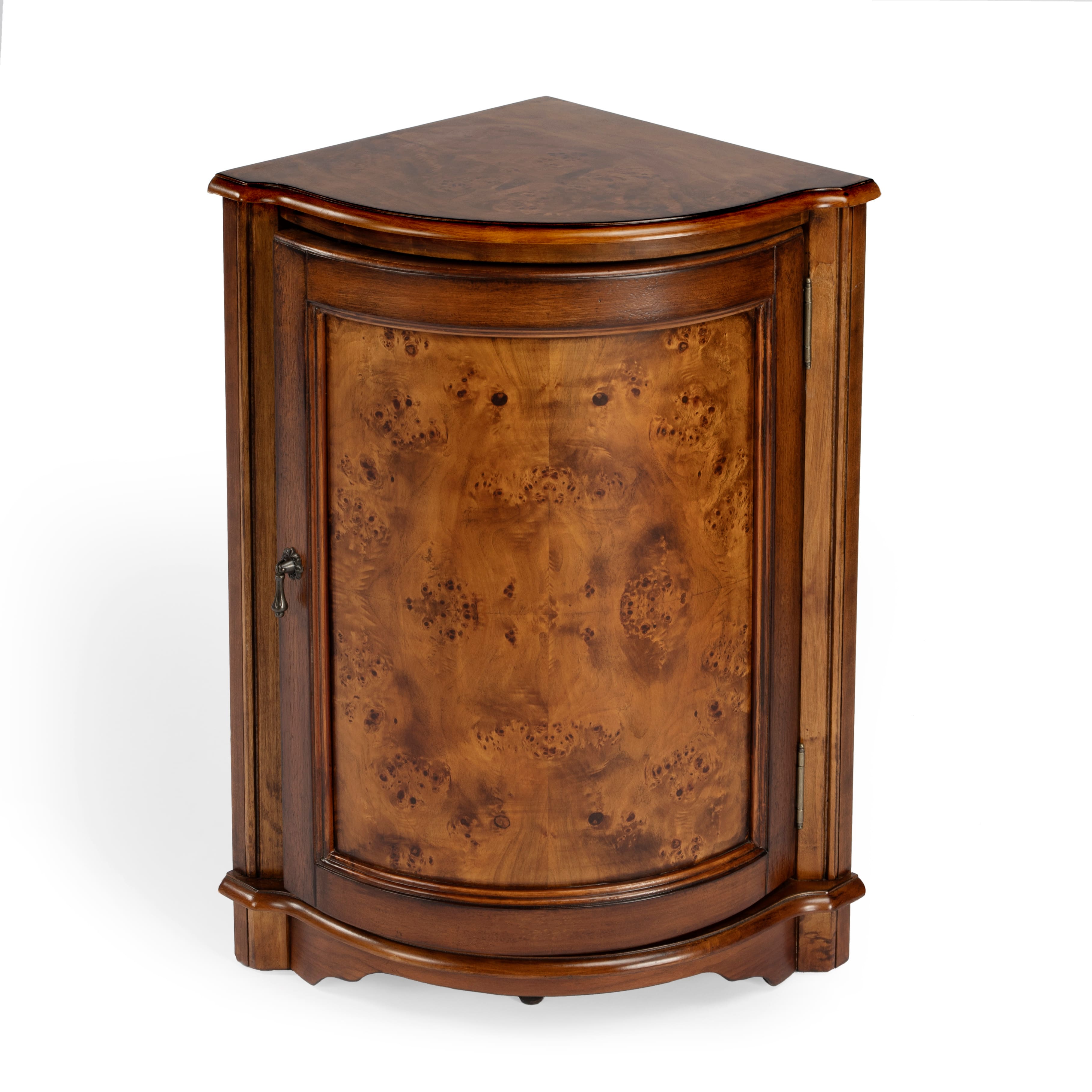 Butler Specialty - Durham 22.75 in. W Triangular Wood 1 Door Corner Cabinet - Medium Brown price history on PriceWatchPro