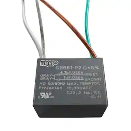 HQRP - Ceiling Fan Capacitor CBB61 4.7 uF + 1 uF 4-Wire UL Listed Replacement for Hunter