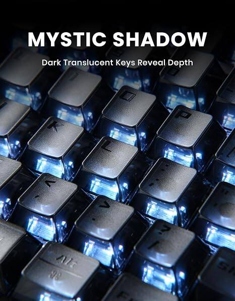 MYSTIC SHADOW  
Dark Translucent Keys Reveal Depth