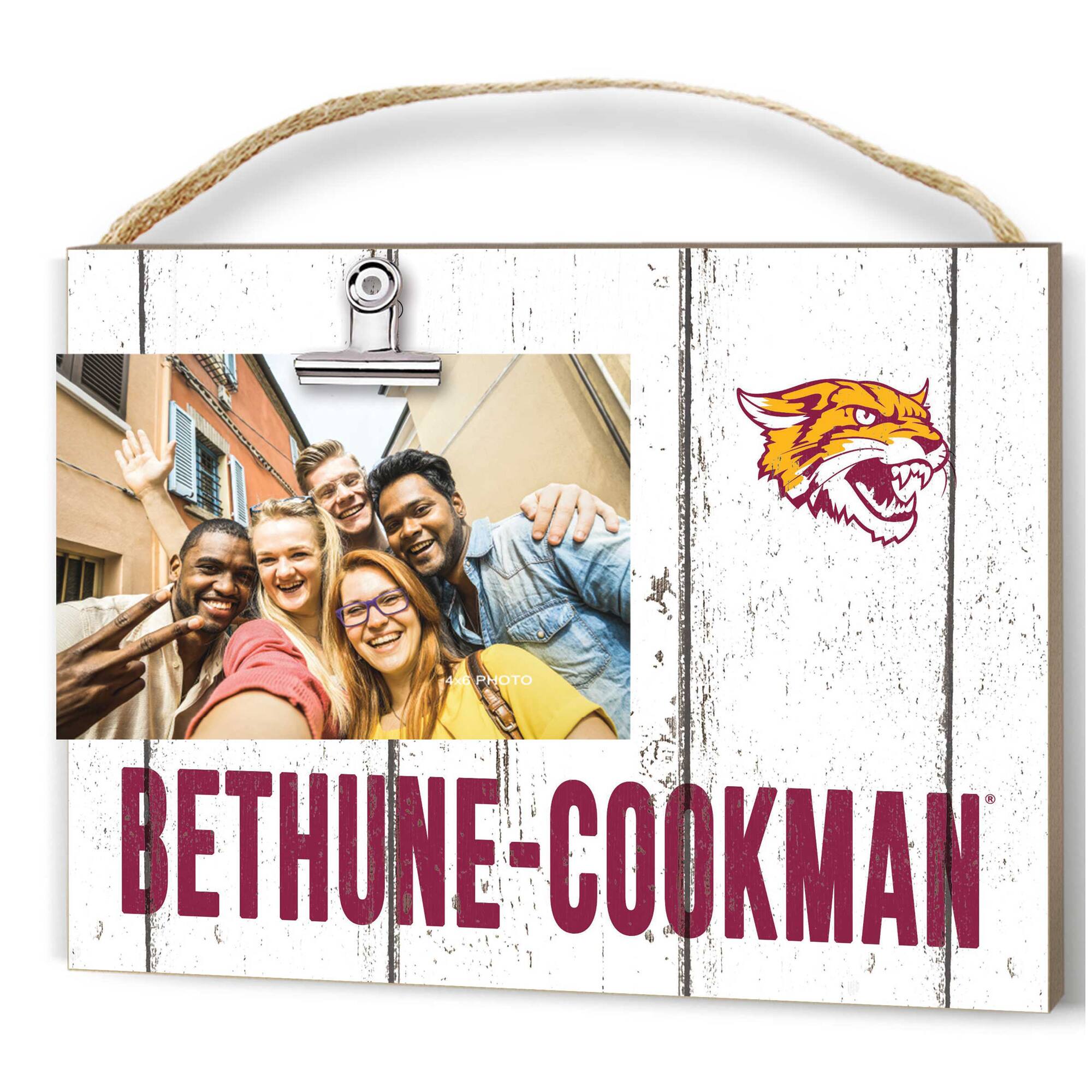 Jardine - Bethune-Cookman Wildcats 8'' x 10'' Weathered Clip It Frame - White
