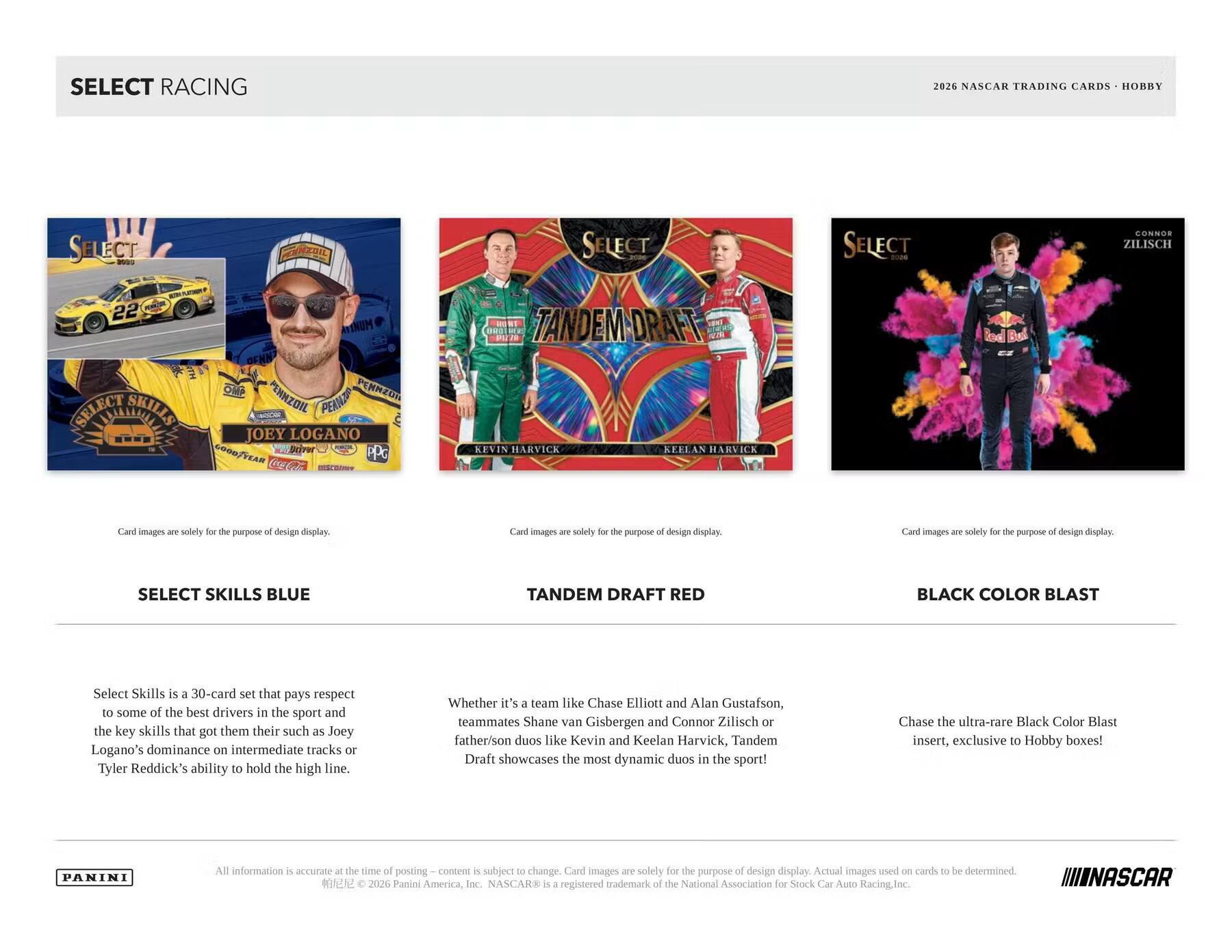2026 Panini Select NASCAR Racing Hobby Box - Best Buy