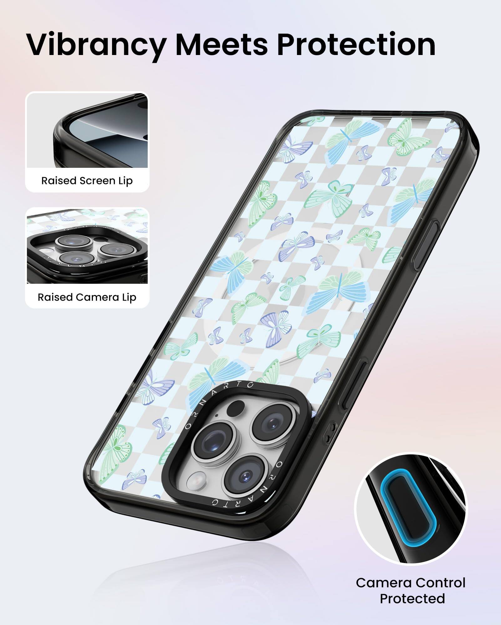 Vibrancy Meets Protection

Raised Screen Lip

Raised Camera Lip

Camera Control Protected