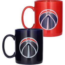 Logo Brands - Washington Wizards Home and Away Two-Piece 15oz. Team Color Mug Set - Multicolor