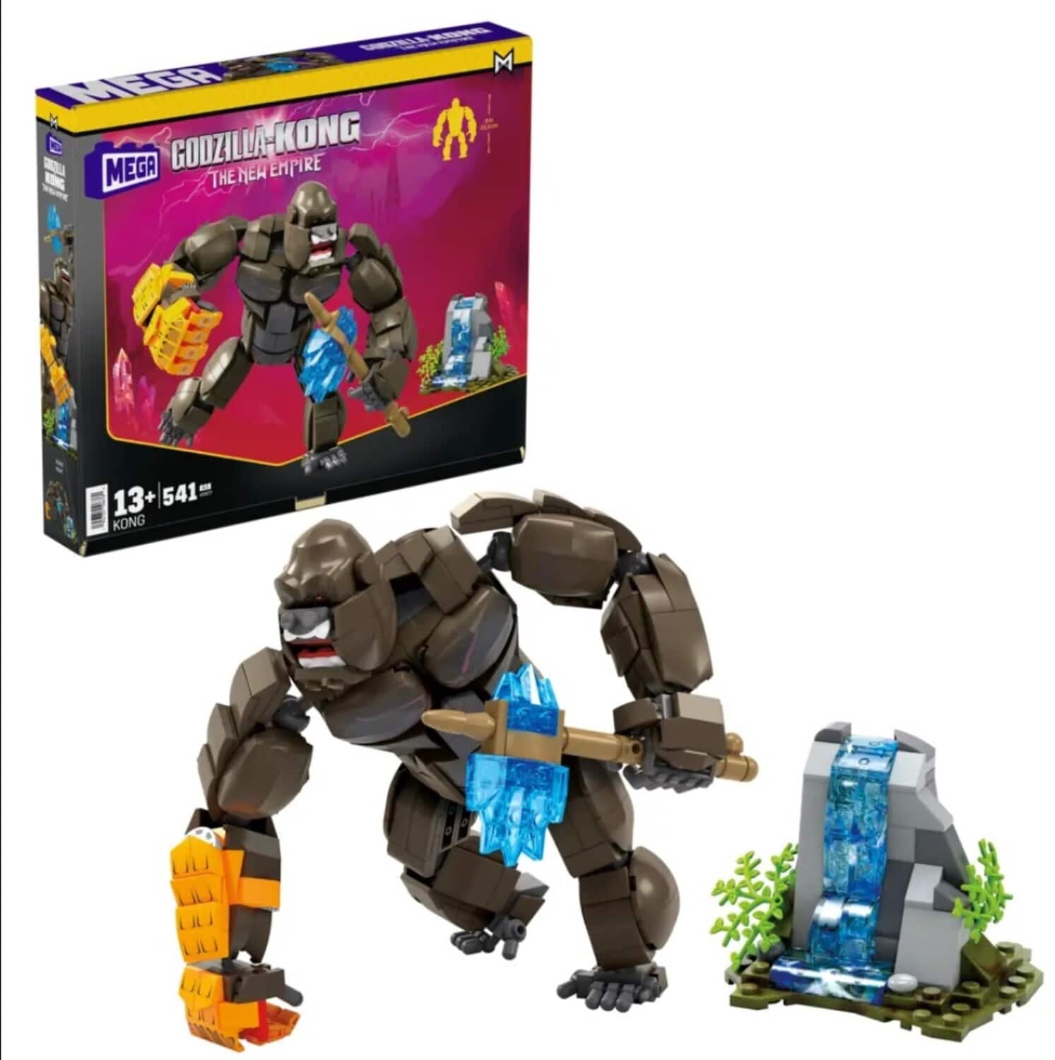 Mega Bloks - Kong x Godzilla: The New Empire: Kong, 541 Piece Buiding Toy Set - COLLECTABLES - Multicolor