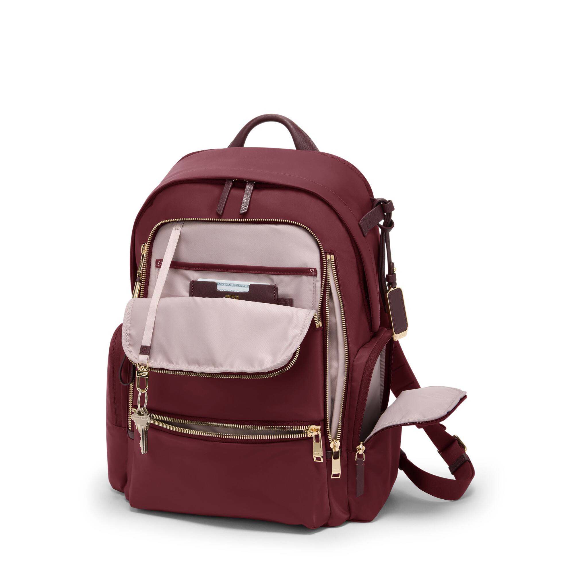 Angle. TUMI - Voyageur Celina Backpack - Wine.
