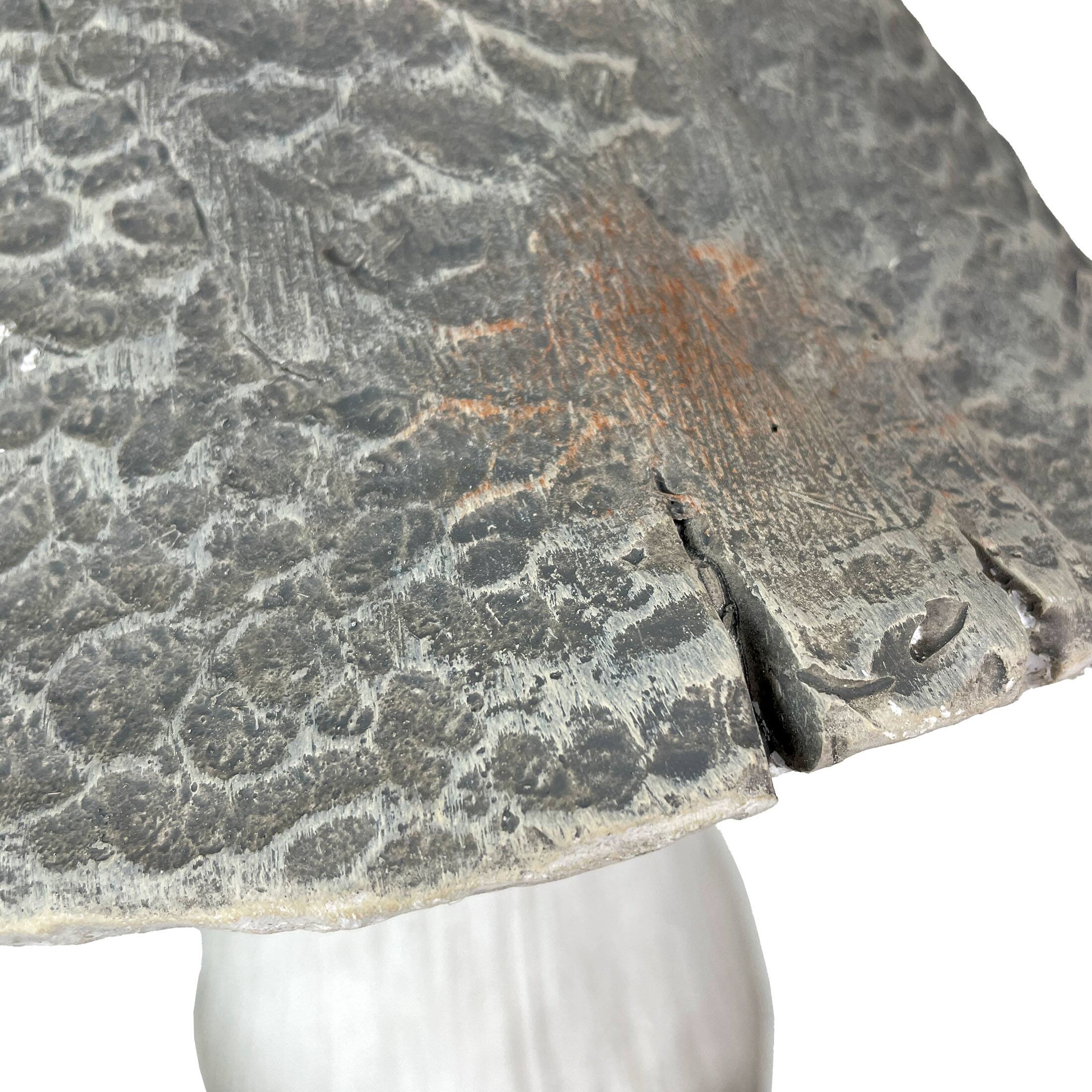 Alt View 2. Zeckos - Mushroom Statue 14" Tall, Magnesium Oxide Indoor Outdoor Garden Decor - Off-White.