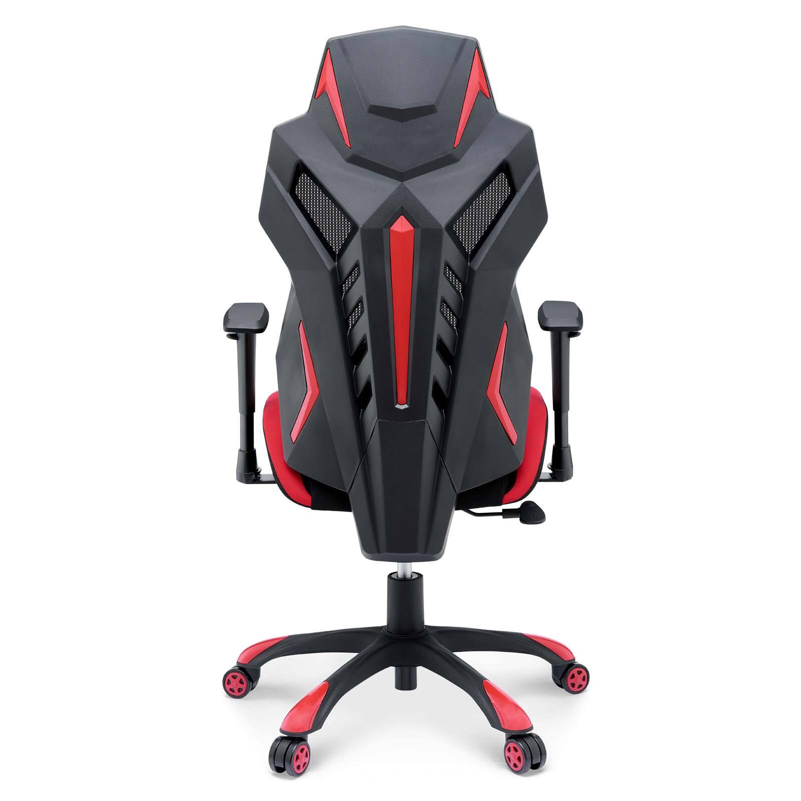 Alt View 5. Modway - Speedster Mesh Gaming Computer Chair by Modway - Black Red.
