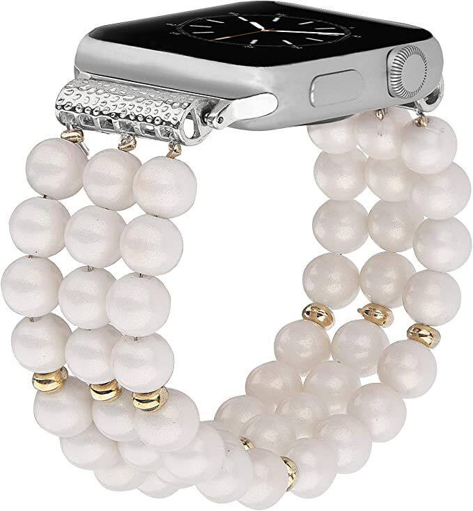 Front. Worryfree Gadgets - Worryfree Gadgets Apple Watch Band  Women Girls Fashion Replacement Wristbands - Silver.