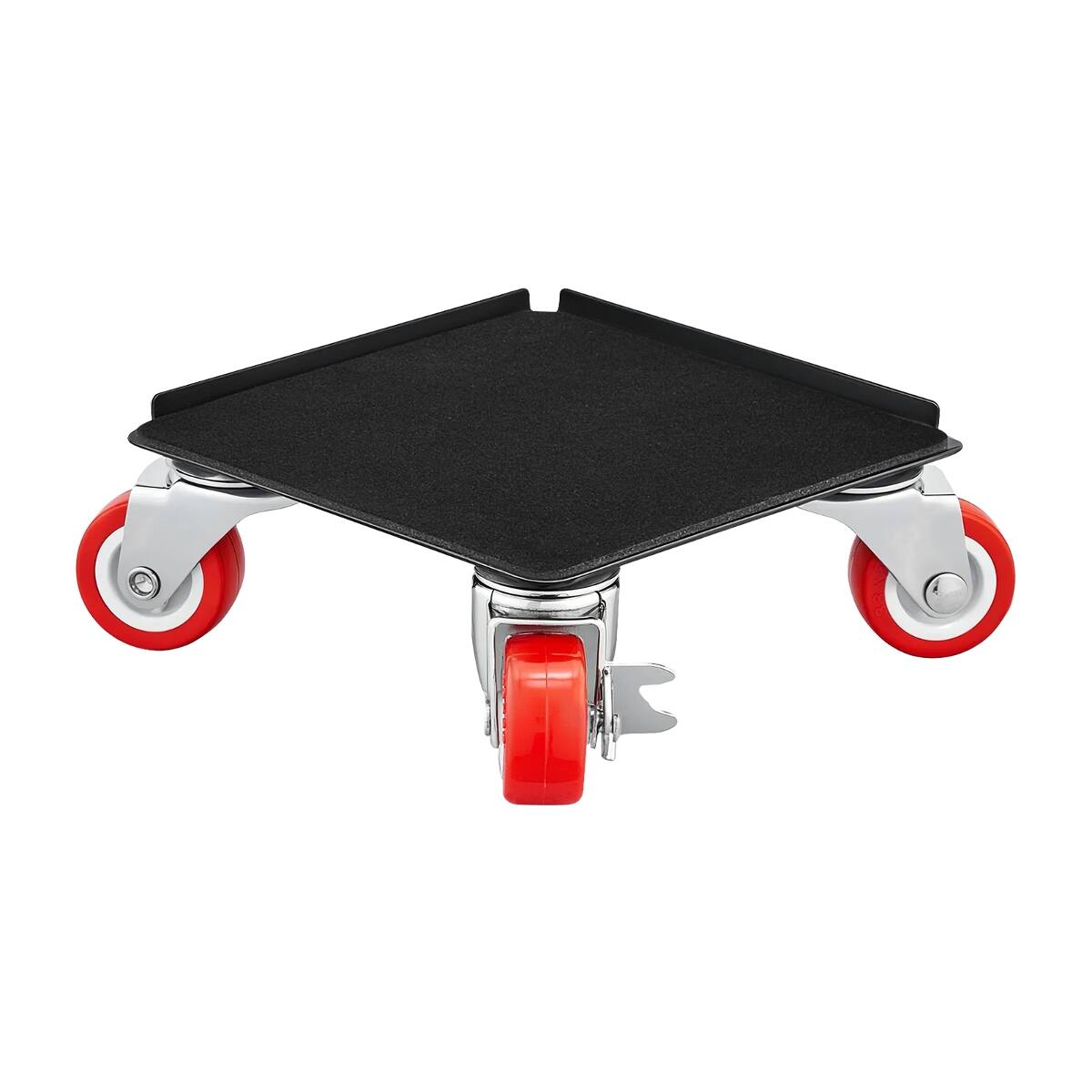 Back. Ropilly - Ropilly Heavy Duty Furniture Dolly, Furniture Mover with 5 Wheels, Carbon Steel Base with Brakes - Black.