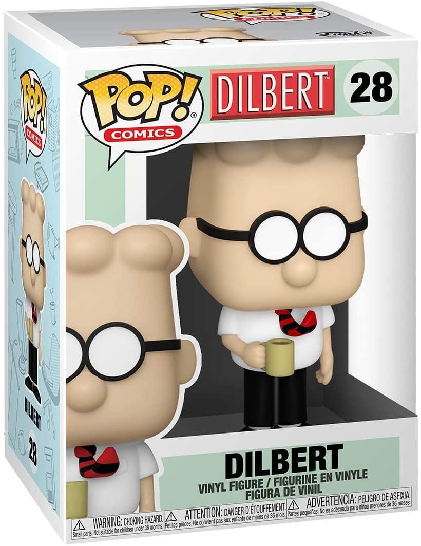 OP! Fiak! B POP! DILBERT 28 COMICS COMICS DLERT 28 DILBERT FIGURINE EN VINYLE FIGURE / VINYL FIGURA DE VINIL PELIGRO DE ASFIXIA. D'TOUFFEMENT. ADVERTENCIA: para niños menores de 36 meses. DANGER petites. No es adecuado HAZARD. ATTENTION: aux enfants de moins de 36 mois, Partes WARNING: CHOKING Petites pièces. Ne convient pas children under 36 months Not suitable for Small parts.