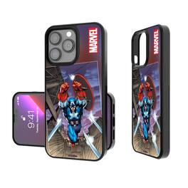 Keyscaper - Marvel Cover Art Bump Phone Case - Apple iPhone 14 - Captain America