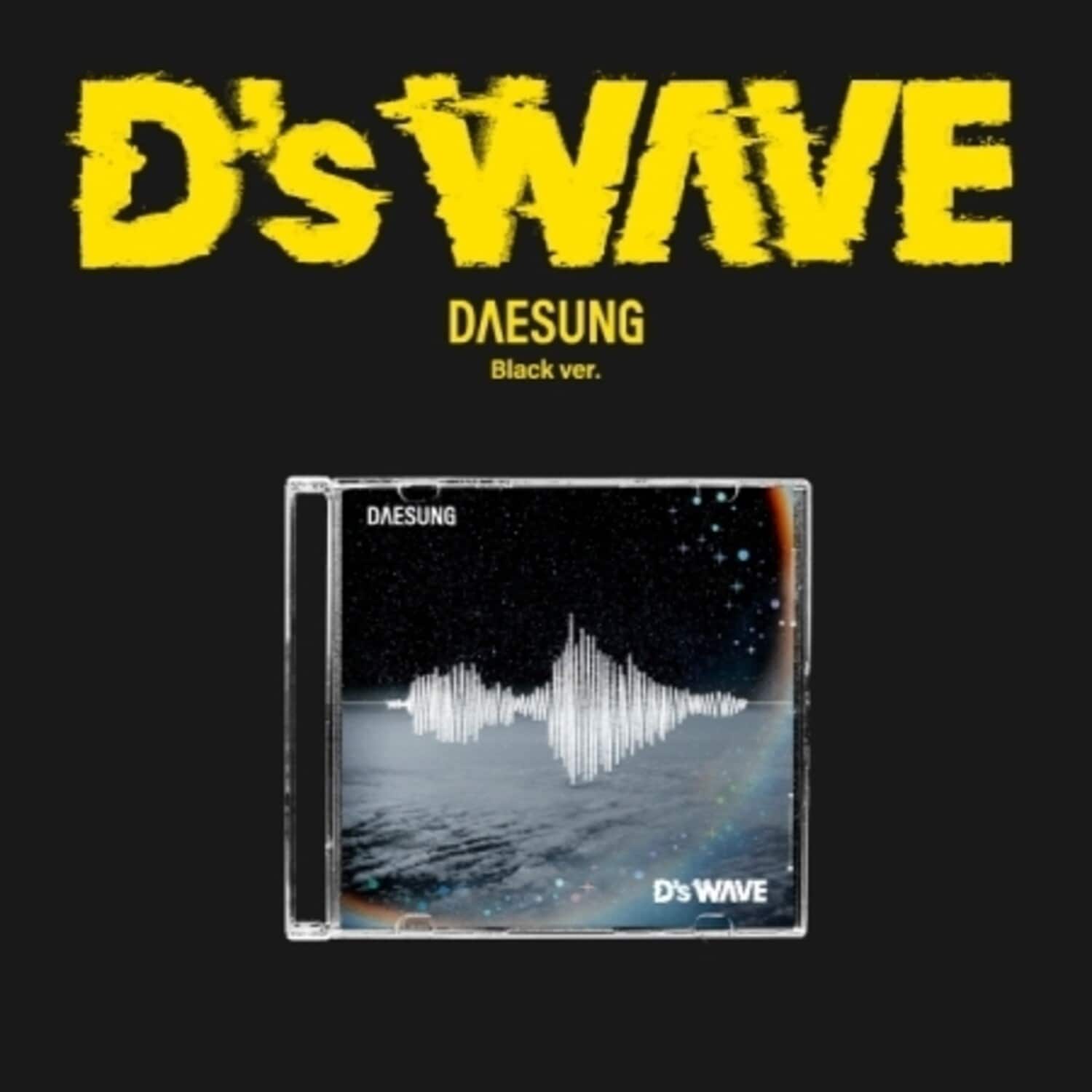 Daesung - D'S Wave - Black Version - Jewel Case w/ Booklet, Photocard + Photo Frame  - COMPACT DISCS