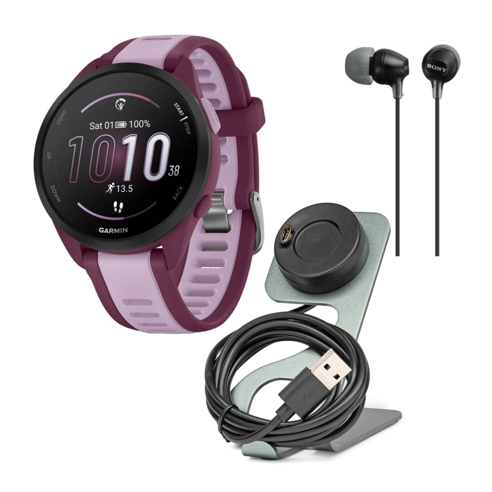 SONY START LIGHT 01 100% Sat STOP UP 1010.38 13.5 BACK DOWN GARMIN