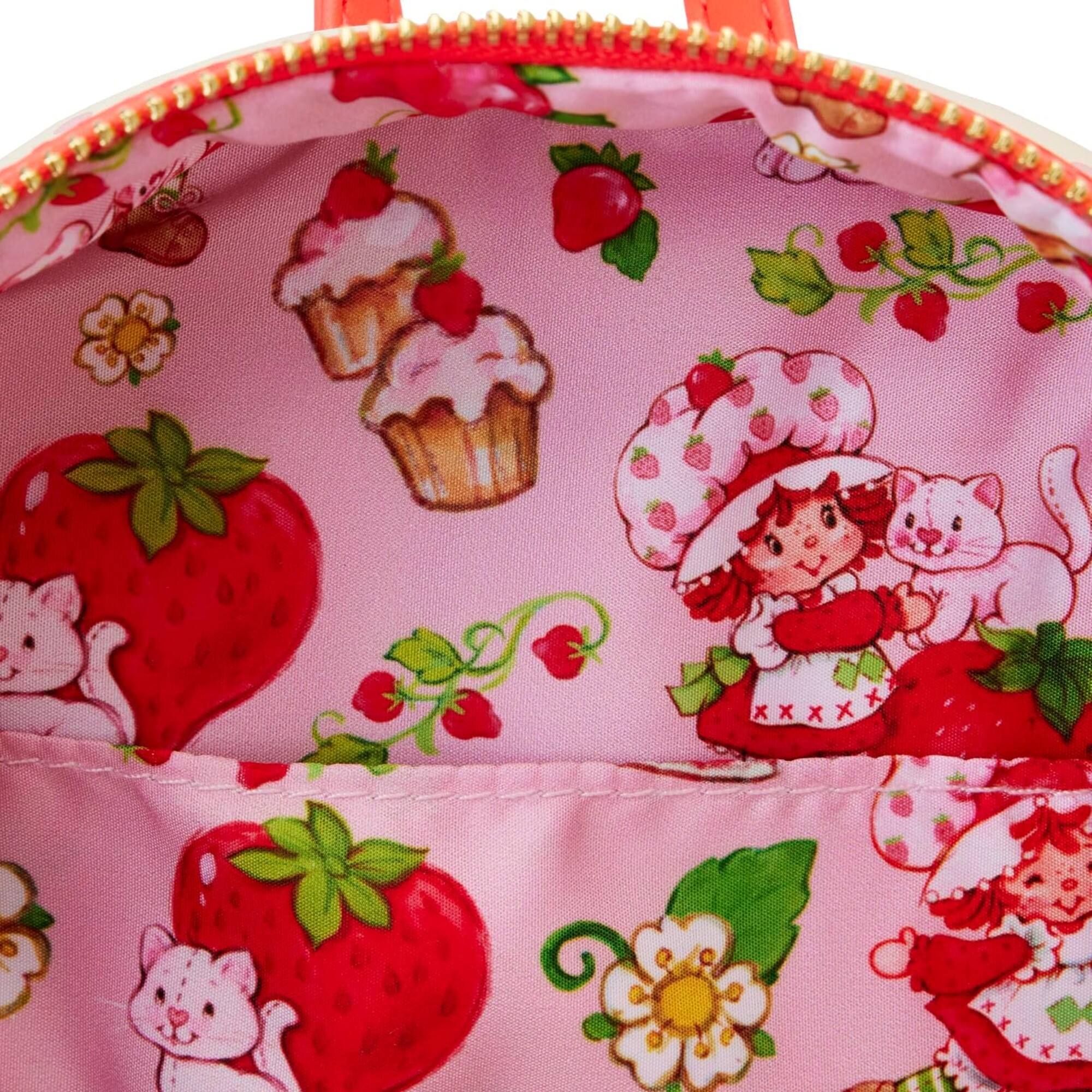 Alt View 7. LoungeFly - Loungefly Strawberry Shortcake Strawberry House Mini Backpack - Multicolored.