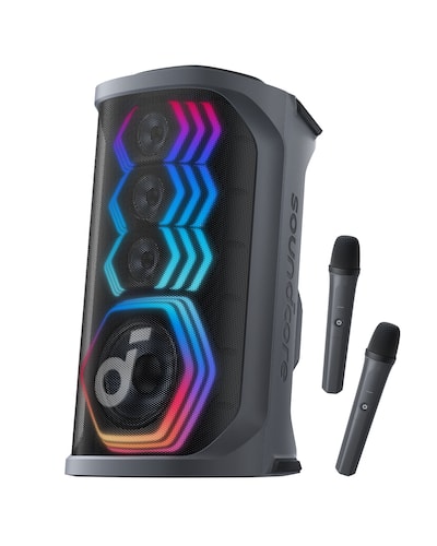 Soundcore by Anker Rave 3 Karaoke Party Speaker with 2 Wireless Soundcore by Anker Rave 3 Karaoke Party Speaker with 2 Wireless