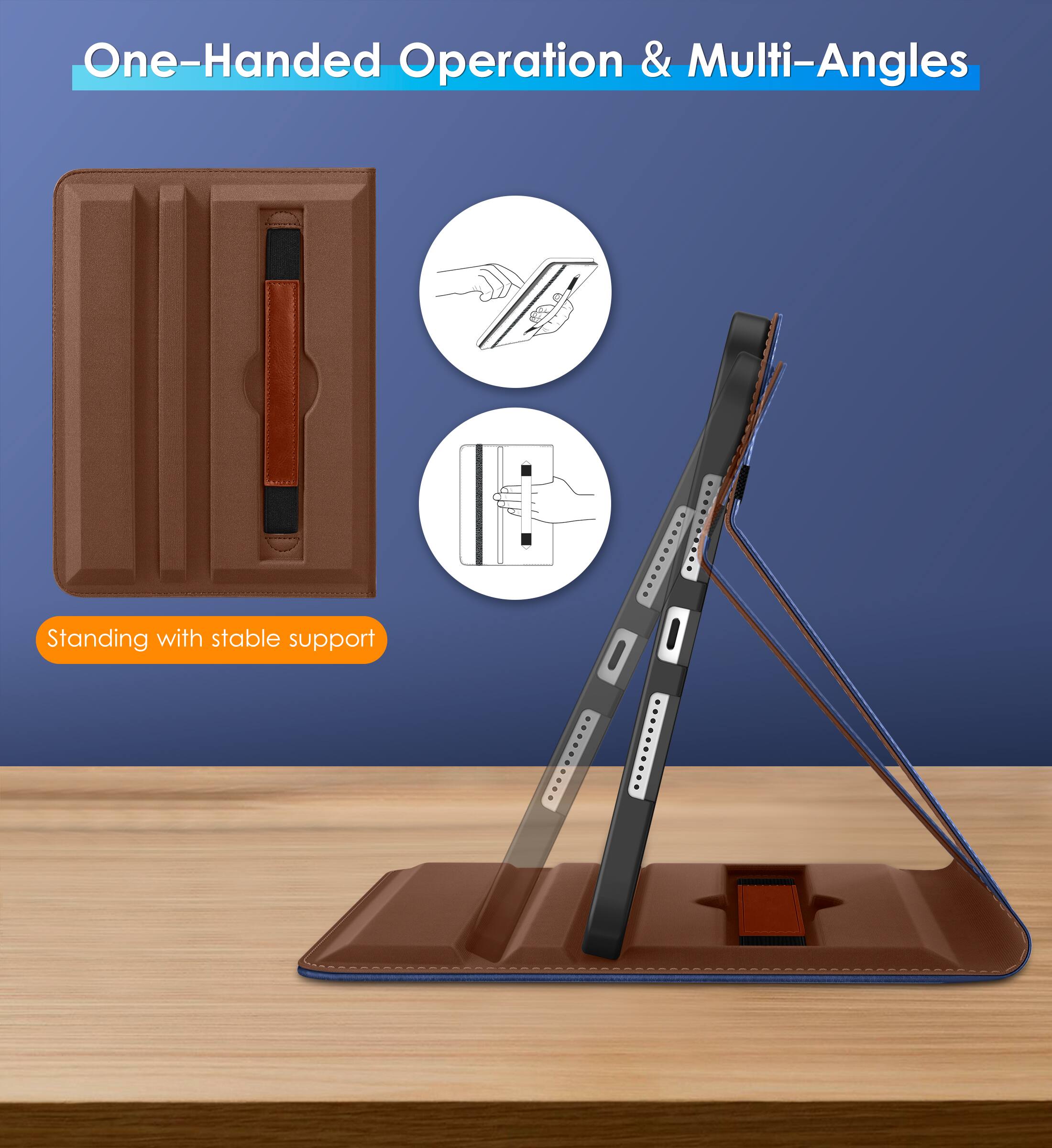 One-Handed Operation & Multi-Angles

Standing with stable support