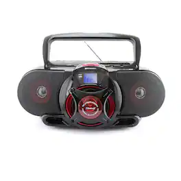 Emerson - Portable Bluetooth MP3 CD Player with AM/FM Radio, Cassette Player & Recorder (EPB-3002) - Black
