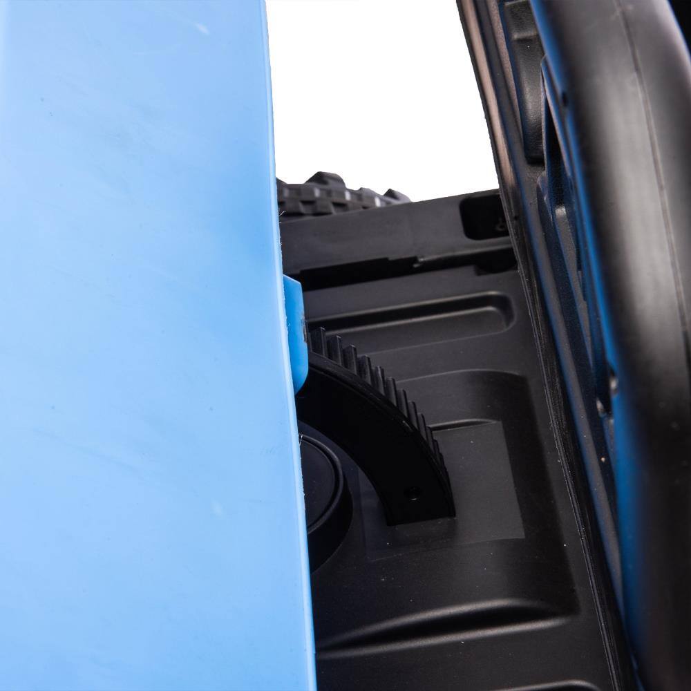 Back. BreeBe - 24V 2-Seater Kids Ride-On Truck UTV with 2x200W Motors, Dump Bed/Shovel, Remote Control, Non-Slip Tires for Boys & Girls - Blue.