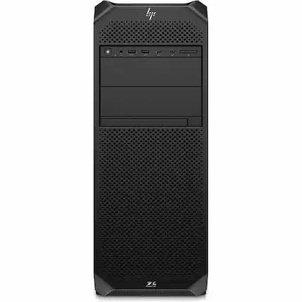 Front. HP - HP Z6 G5 Workstation - 1 x Intel Xeon w5-3423 - 16 GB - 512 GB SSD - Tower - Black - Smart Buy - Intel W790 Chip - Black.