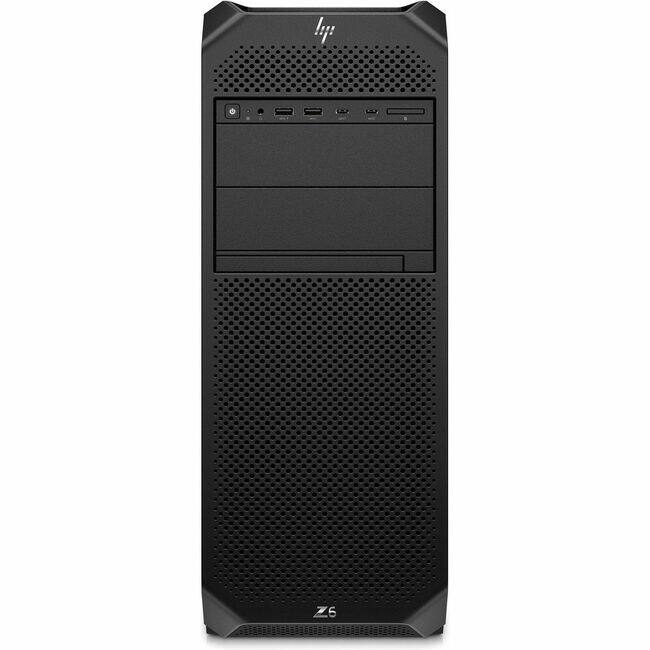 Front. HP - HP Z6 G5 Workstation - 1 x Intel Xeon w5-3423 - 16 GB - 512 GB SSD - Tower - Black - Smart Buy - Intel W790 Chip - Black.