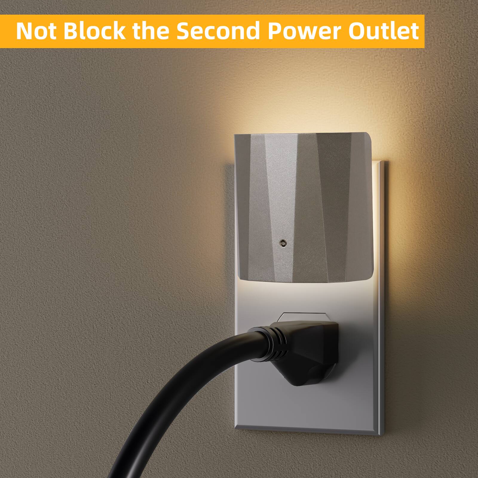 Not Block the Second Power Outlet