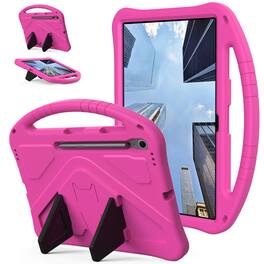 Dteck - For Samsung Galaxy Tab S10 FE+ 2025 13.1-inch Lightweight EVA Shockproof Handle Stand Kids Case Cover - Rose