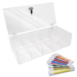 5-Compartment Currency Tray with Locking Cover