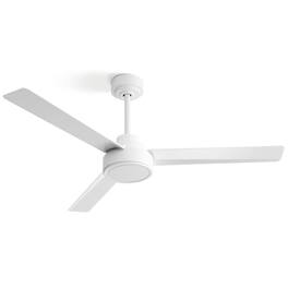 APRILSOUL - 52-in DC Ceiling Fan Remote 6 Speed Reversible Quiet Indoor Outdoor - White