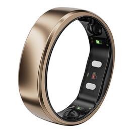 RINGCONN - Gen 2 Air Ultra-Thin Smart Ring, Health Tracking, AI for Proactive Wellness, Size 12 - Dune Gold - (2025)
