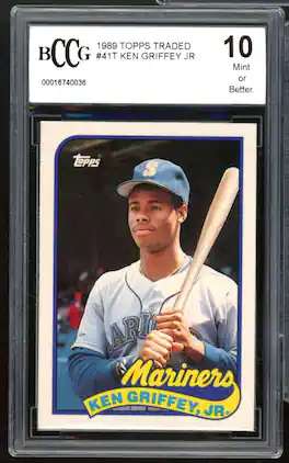 Ken Griffey Jr. Rookie Card 1989 Topps Traded #41t BGS BCCG 10 Mint+
